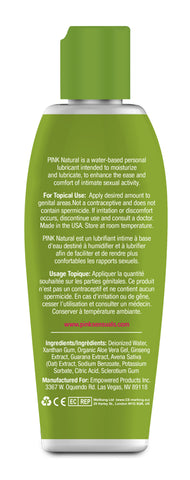 Pink Natural 4.7 Oz Water-Based Lubricant with Aloe Vera Extract Speciality Lubricants