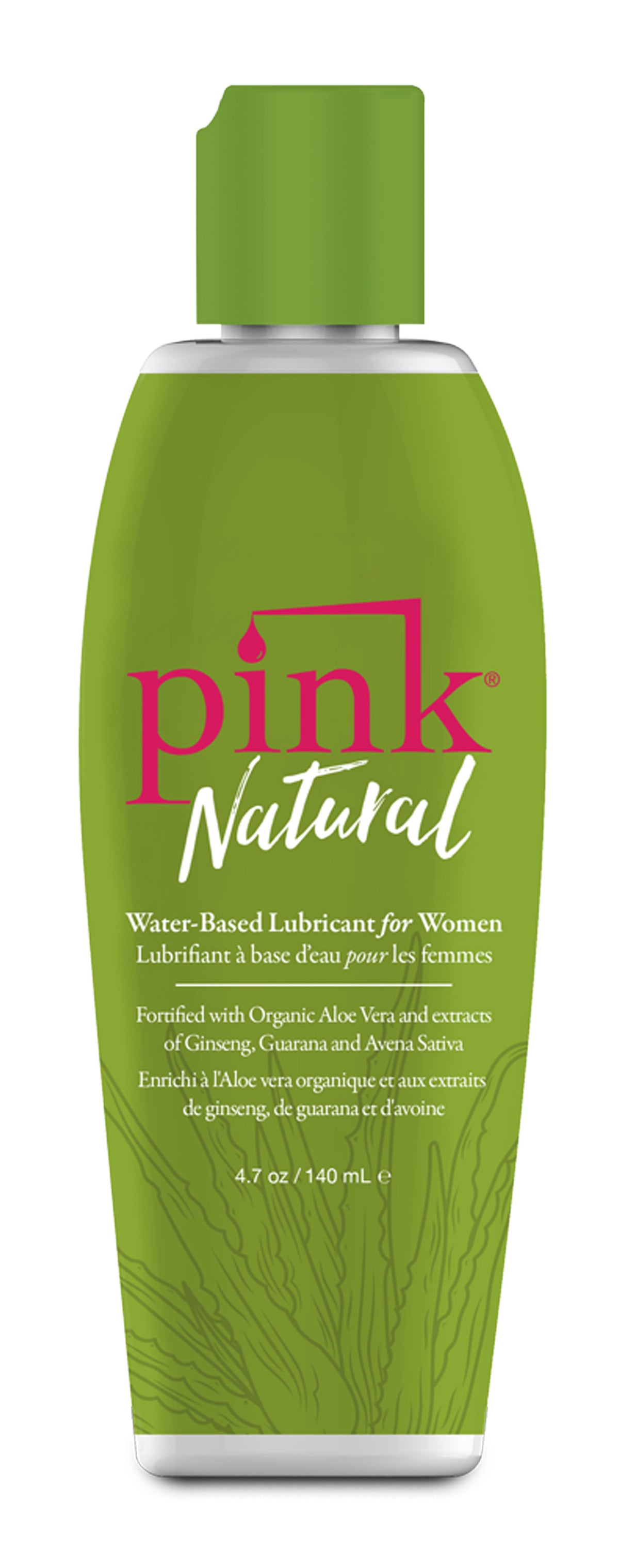 Pink Natural 4.7 Oz Water-Based Lubricant with Aloe Vera Extract > Lube > Water Based