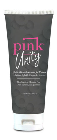 Pink Unity Hybrid Silicone Lubitant Tube 3.3 Oz Personal Use Hybrid Lube