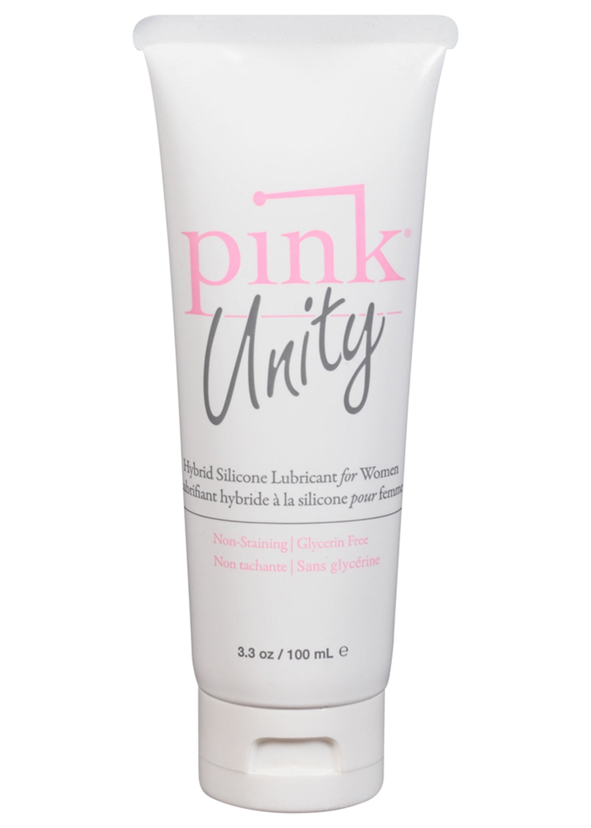 Pink Unity Hybrid Silicone Lubricant Tube 3.3 Oz Personal Use > Lube > Hybrid