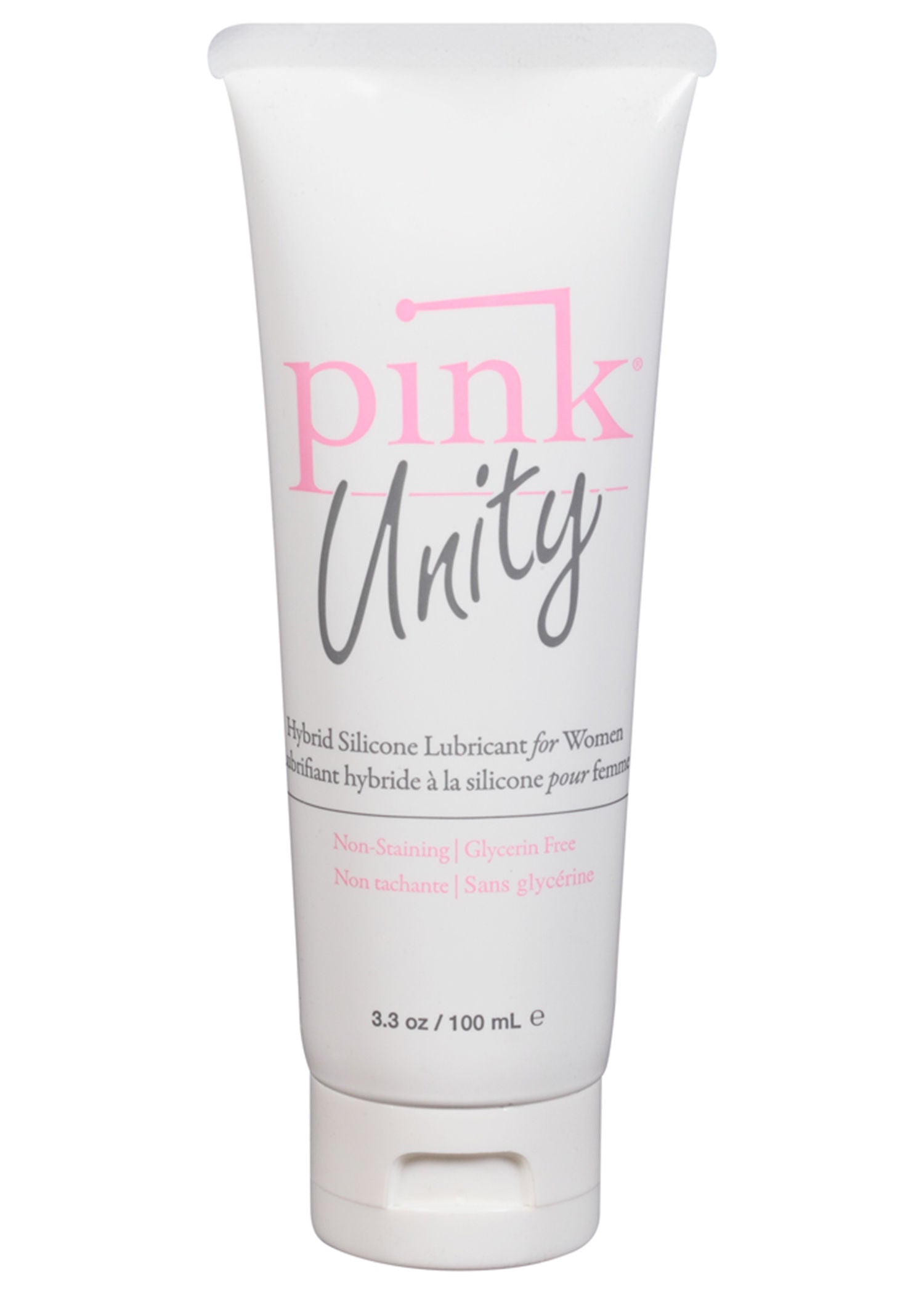 Pink Unity Hybrid Silicone Lubricant Tube 3.3 Oz Personal Use > Lube > Hybrid