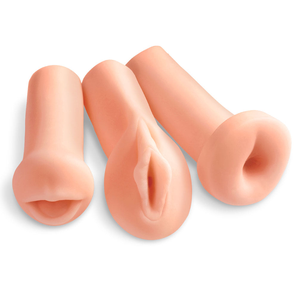 Pipedream Extreme Toyz All 3 Holes Masturbators > Sex Toys For Men > Masturbators > Manual Main image