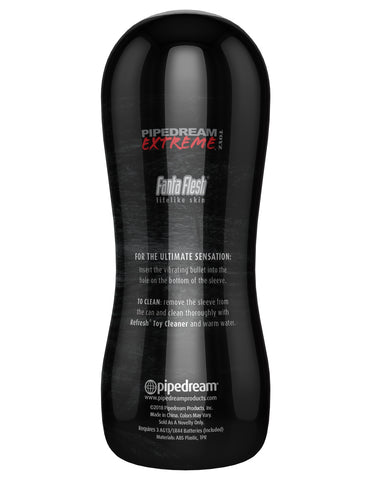 Pipedream Extreme Toyz Elite Vibrating Stroker Pussy 6.5 Inches Strokers - Auto