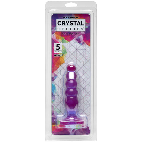 Crystal Jellies Clear Anal Plug Soft Flexible Graduated Toy