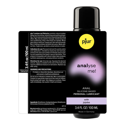 Pjur Anal Glide Silicone Lubricant with Jojoba Extract 100ml Silicone Lubricant