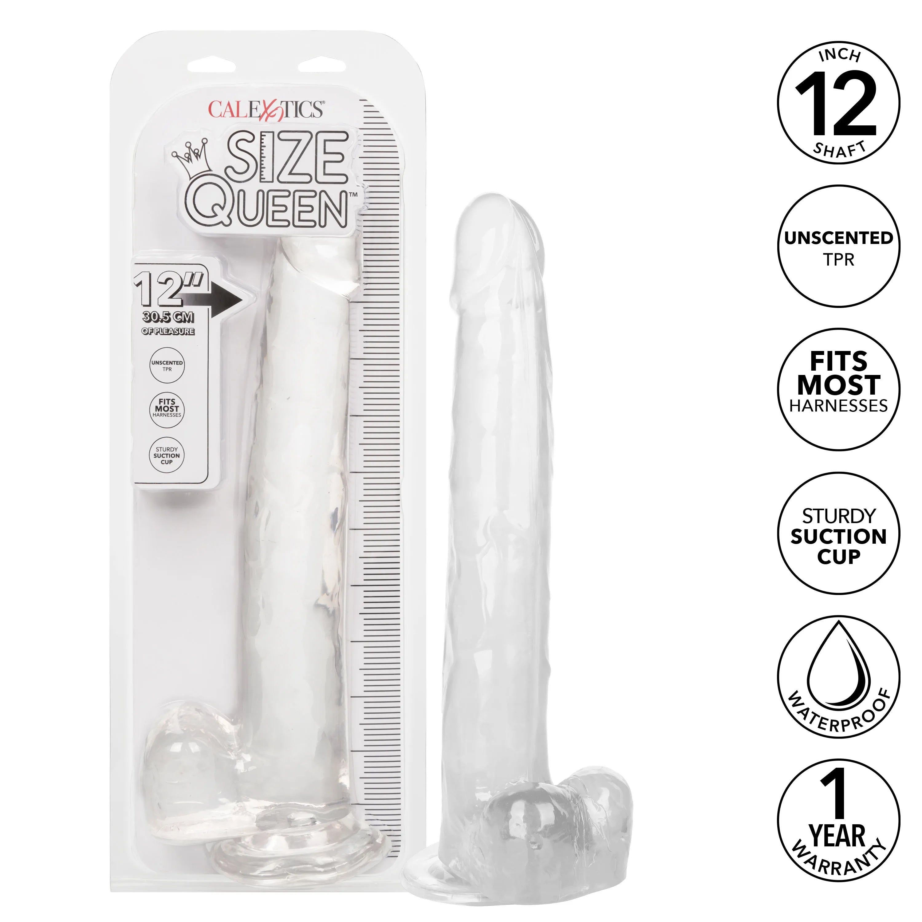Size Queen 12 Inch Realistic Dildo – Firm 30.5 Cm Dildo > Dildos > Large Dildos