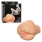 Stroke It Side Banger Ivory Dual-Chamber Life-Size Ass Stroker > Sex Toys For Men > Masturbators > Manual