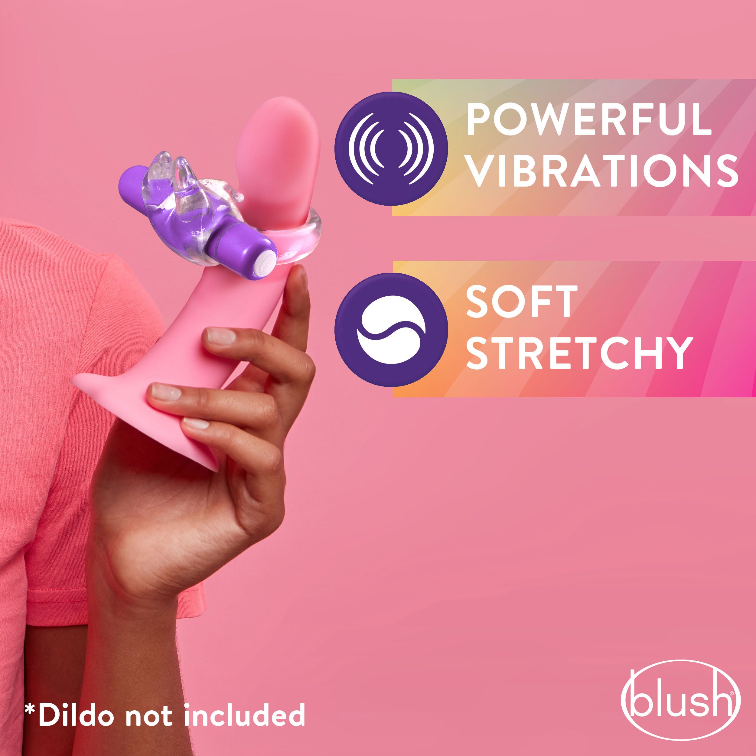 Play With Me Bull Vibrating C-Ring in Purple for Couples BULLETS