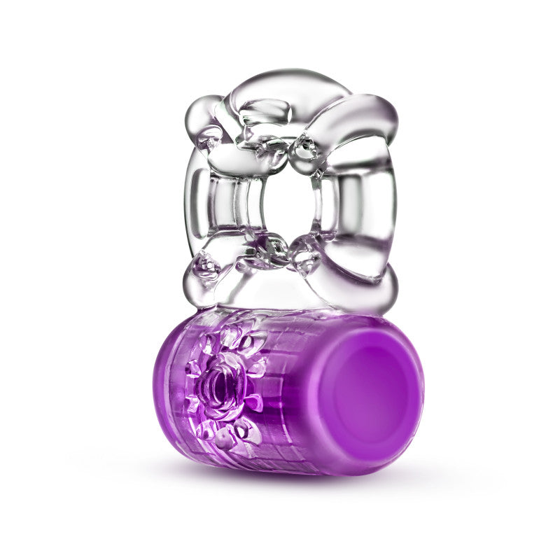 Play With Me Pleaser Cock Ring in Purple > Cock Ring > Vibrating