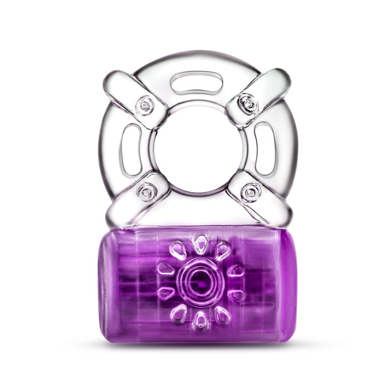 Play With Me Pleaser Cock Ring in Purple > Cock Ring > Vibrating