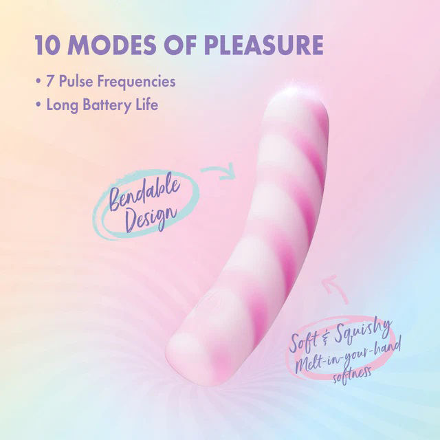 Play With Me Sugar Crush Pink Bendable Clitoral Vibrator BULLETS