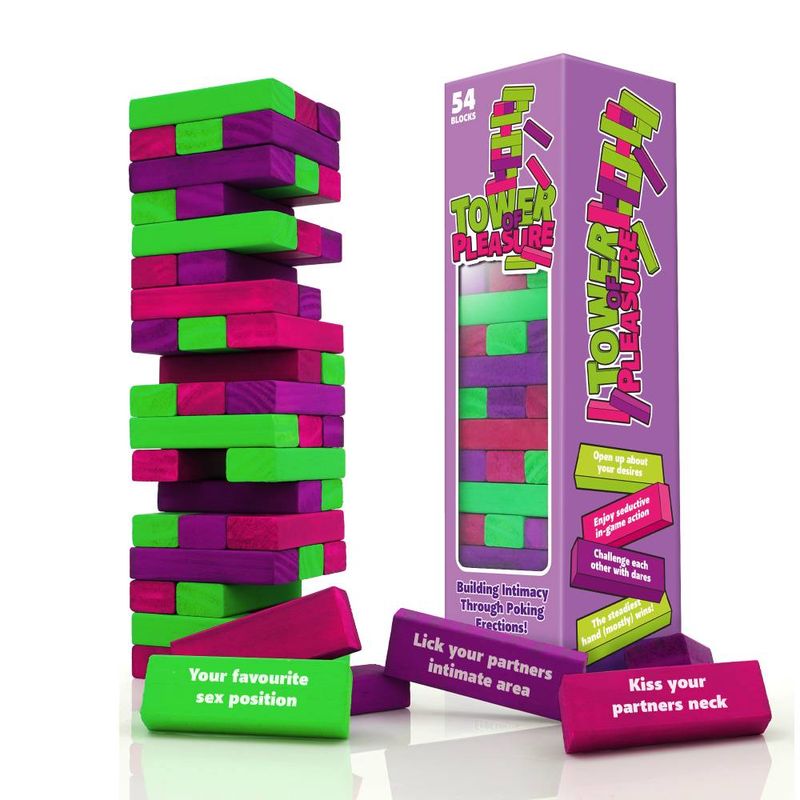Play Wiv Me Tower of Pleasure Game – Adult Intimate Party Game > Novelties > Games