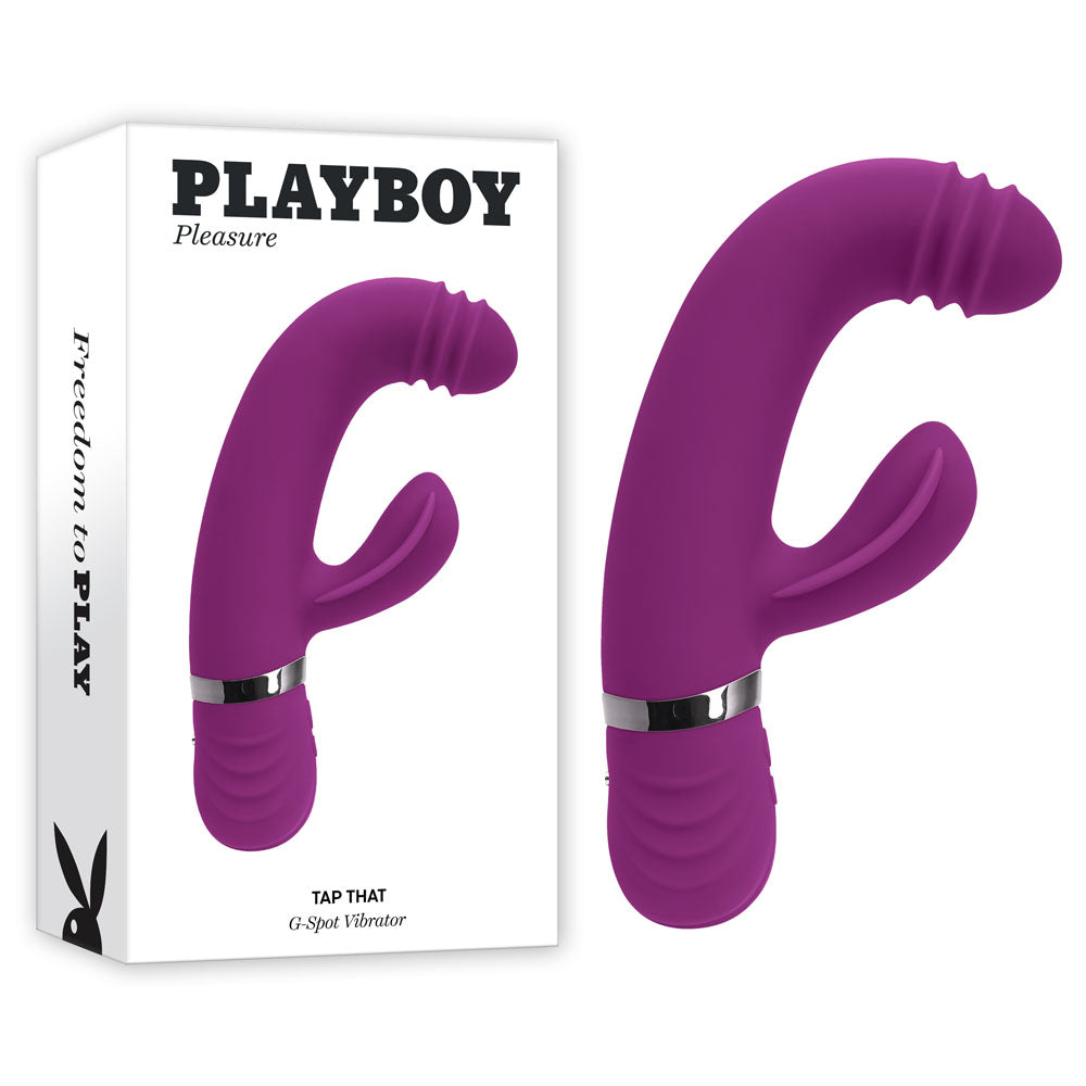 Playboy Pleasure TAP THAT 16.5cm G-Spot Vibrator with Tapping Action > Vibrators > Ladies > Rabbit Multi