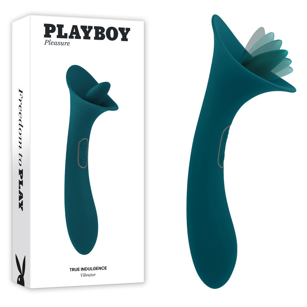 Playboy Pleasure True Indulgence (Teal) – Rechargeable Vibrator STIMULATORS