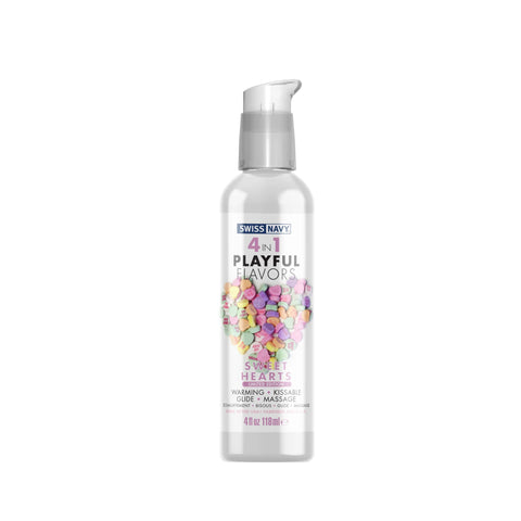 Playful Flavors Sweethearts Limited Edition 4 Oz Personal Lubricant Flavoured Lube