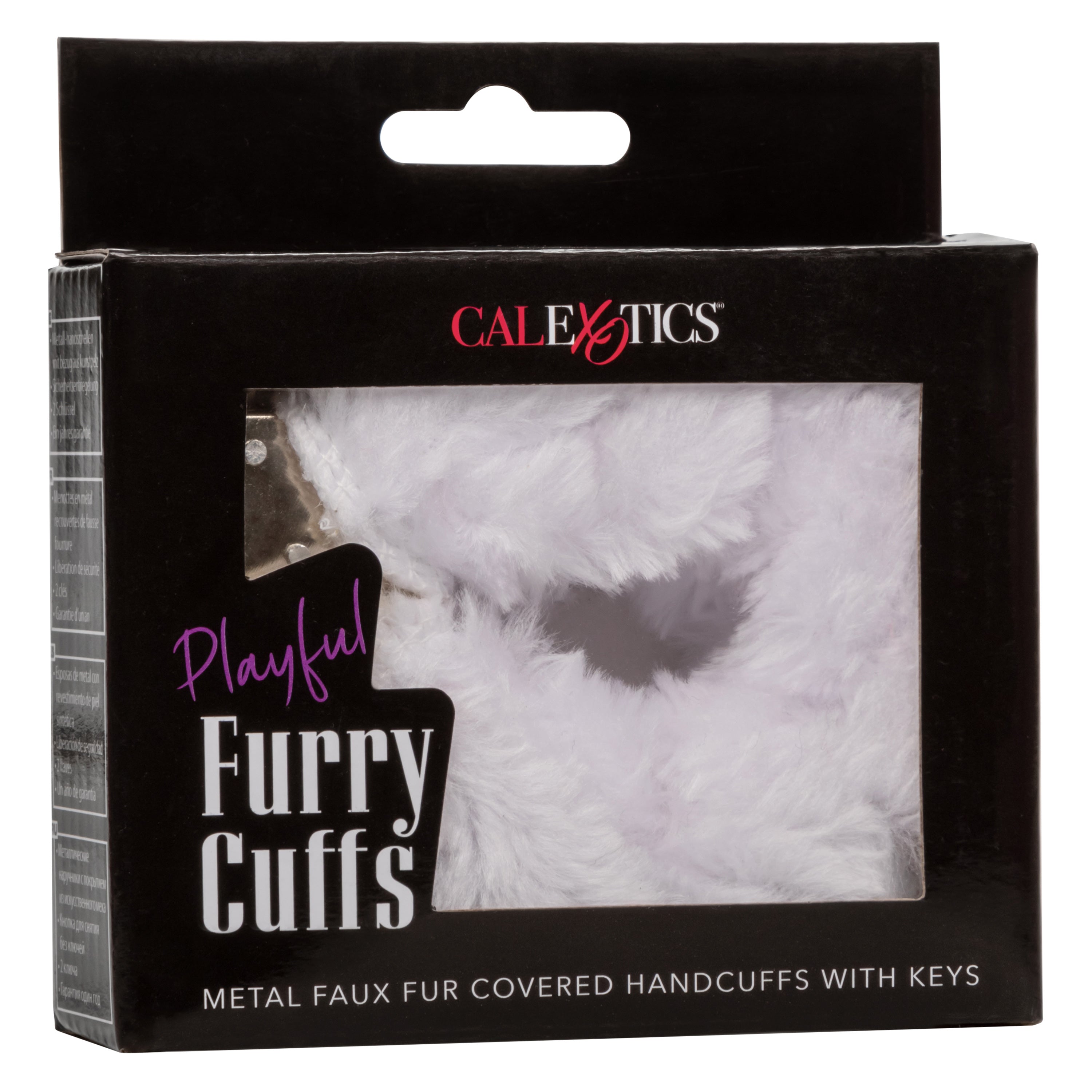 Playful Furry Cuffs White – Soft Plush Material Bondage Handcuffs > Bondage Gear > Handcuffs