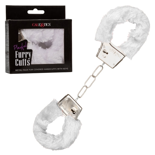 Playful Furry Cuffs White – Soft Plush Material Bondage Handcuffs > Bondage Gear > Handcuffs Main image