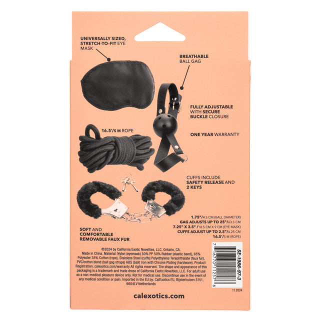 Pleasure Kits Explorer Collection Sensory Deprivation and Bondage Starter Set - Four-Piece Kit > Bondage Gear > Gags and Bits