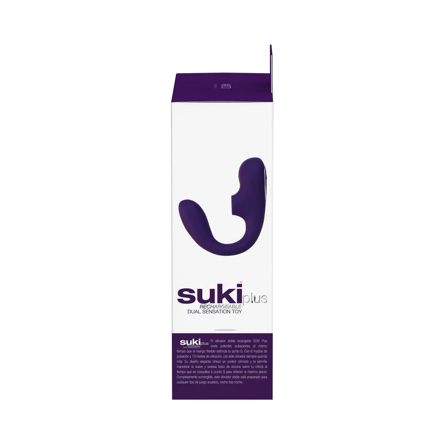 Suki Plus Dual Sonic Vibrator – Rechargeable G-Spot Vibrator with Pulsating Waves > Sex Toys For Ladies > Clitoral Vibrators and Stimulators