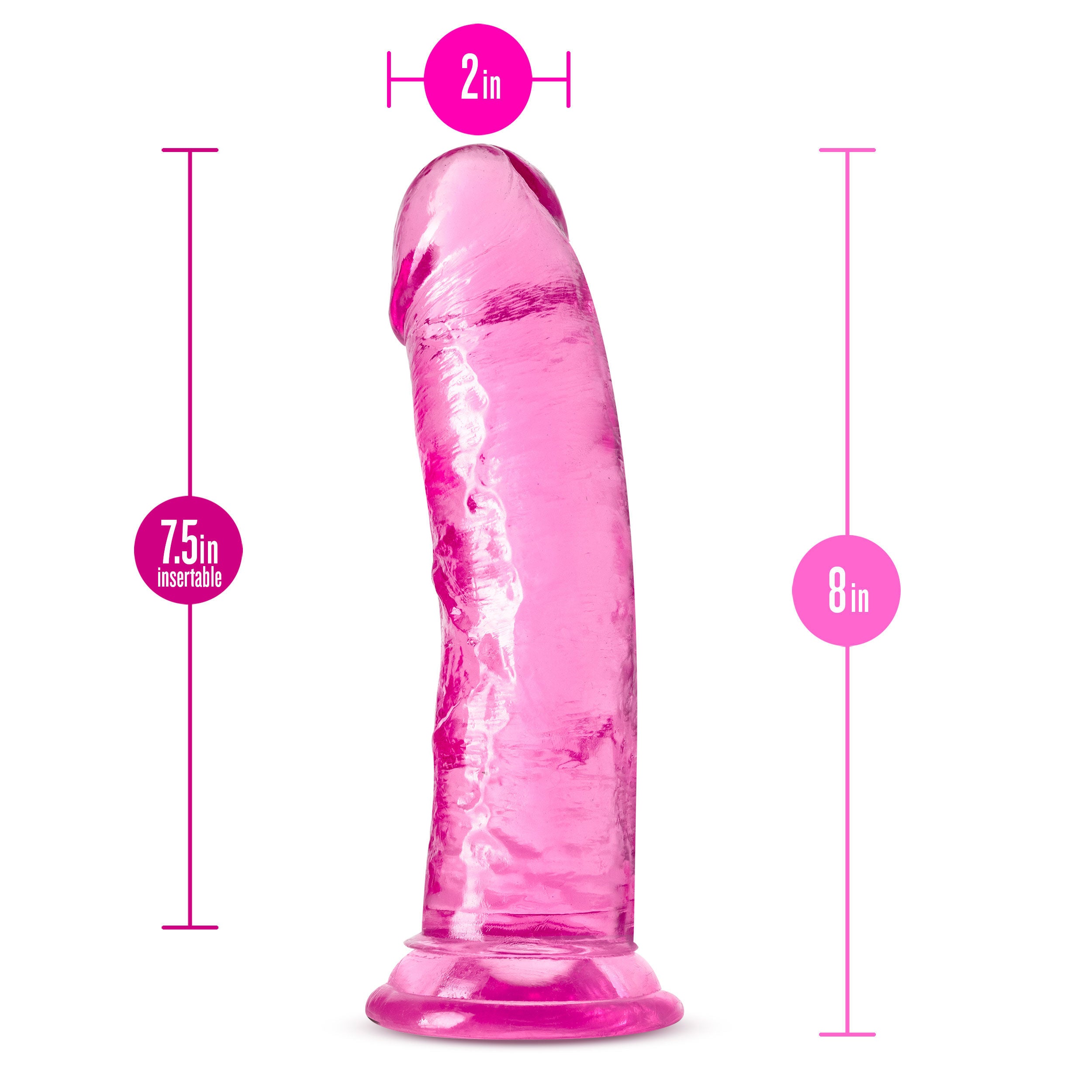 B Yours Plus 7.5" Dildo Soft Realistic > Dildos > Realistic Dildos