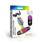 Bang Vibrating Rainbow Butt Plug with Bullet and Remote Control Rainbow > Anal Range > Vibrating Butt Plugs