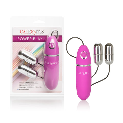 Power Play Dual Silver Bullet Vibrator With Three Intense Speeds BULLETS
