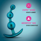 Anal Adventures Matrix Gamma Graduated Bead Anal Plug 5.25 Inch > Anal Range > Anal Beads