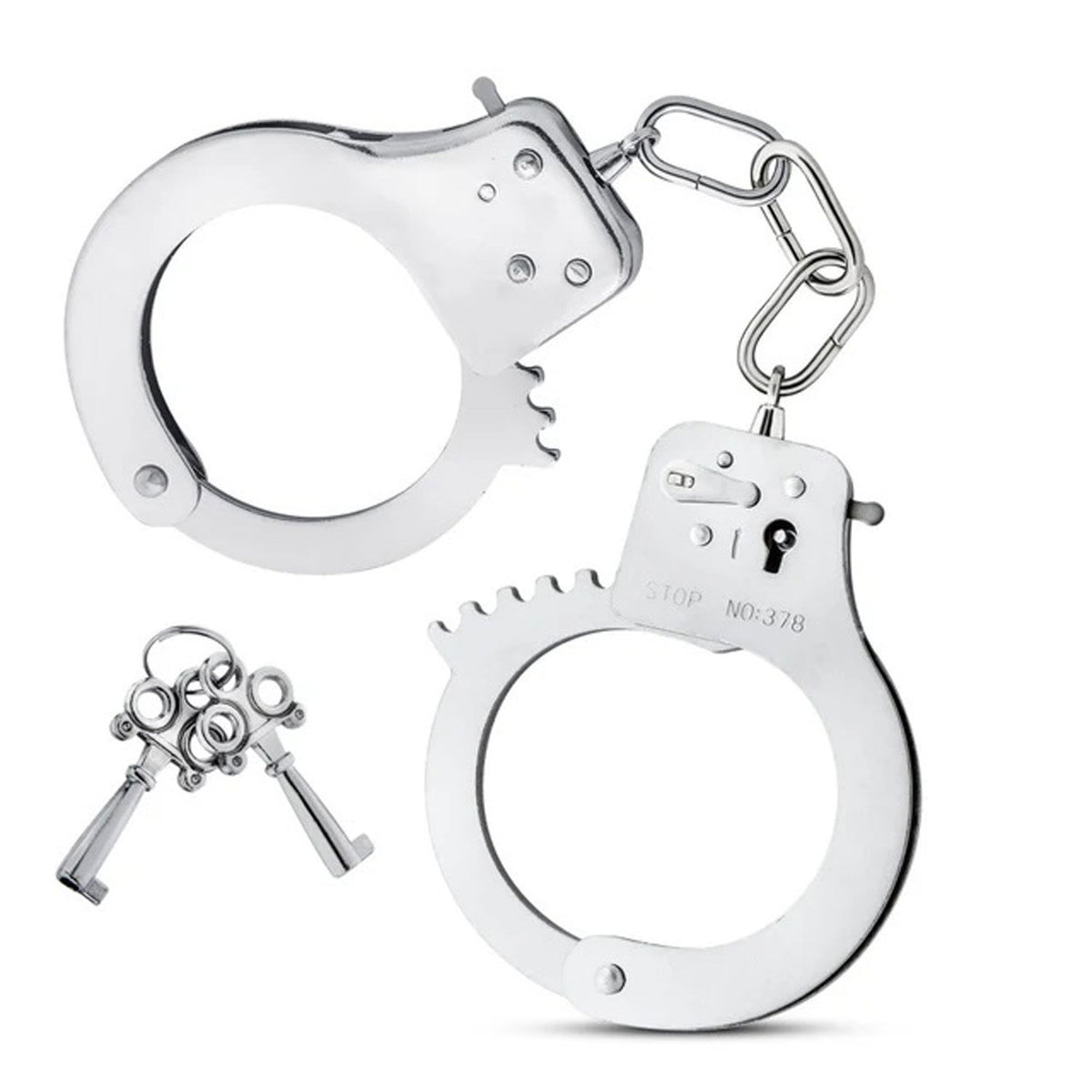 Temptasia Beginner Silver Bondage Cuffs with Adjustable Fit Silver > Bondage Gear > Restraints