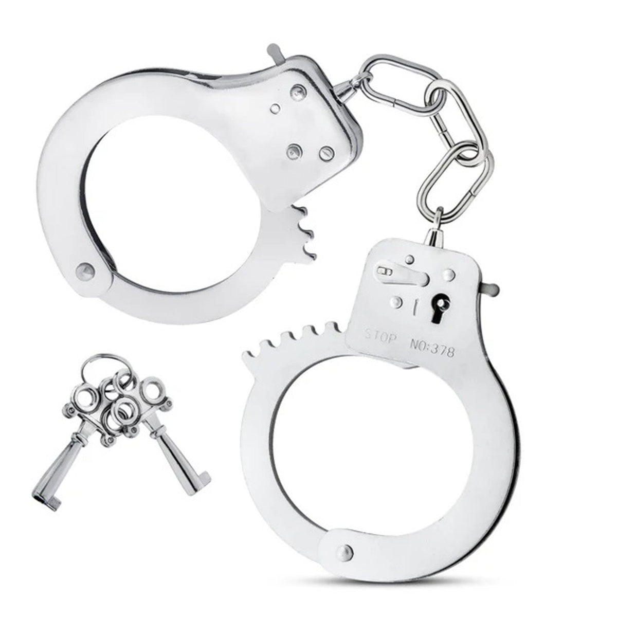 Temptasia Beginner Bondage Cuffs with Adjustable Fit Silver > Bondage Gear > Handcuffs