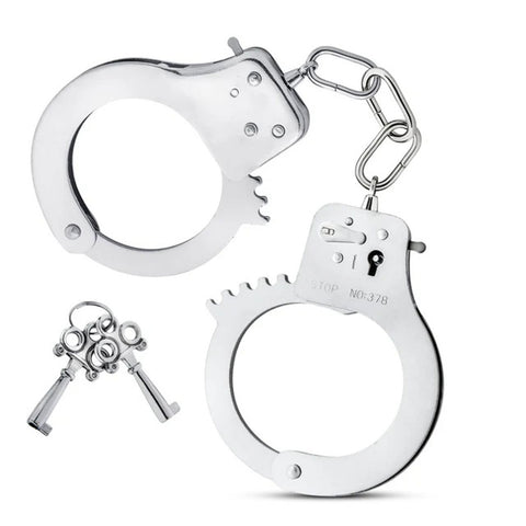 Temptasia Beginner Silver Bondage Cuffs with Adjustable Fit Silver > Bondage Gear > Restraints