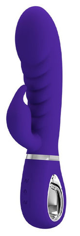 Prescott Super Soft Purple Silicone Rabbit Vibrator for Couples VIBRATORS-RABBIT
