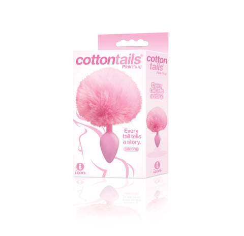 Cottontails Butt Plug with Bunny Tail Pink Tails