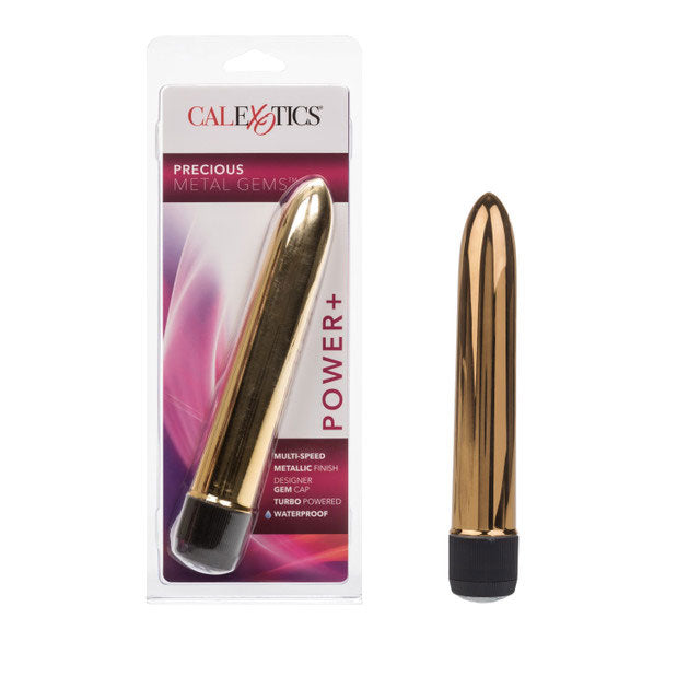 Precious Metal Gems 6.75 Inch Bronze Adult Intimacy Massager Vibrators