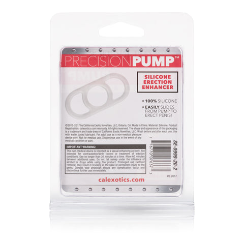 Precision Pump Silicone Erection Enhancer Clear COCK RINGS