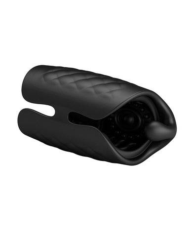Pretty Love Black Glans Trainer Rechargeable Vibrating Toy Strokers - Auto