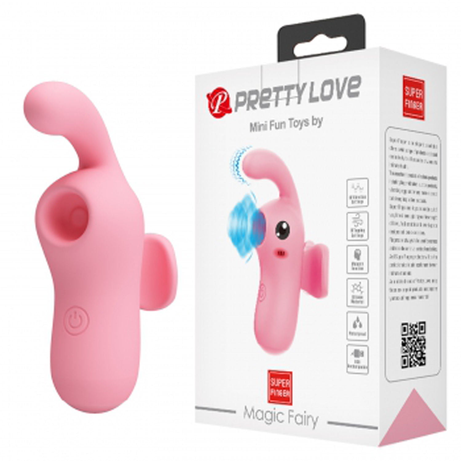 Pretty Love Magic Fairy Finger Vibrator Pink With 10 Modes > Vibrators > Finger Vibrators
