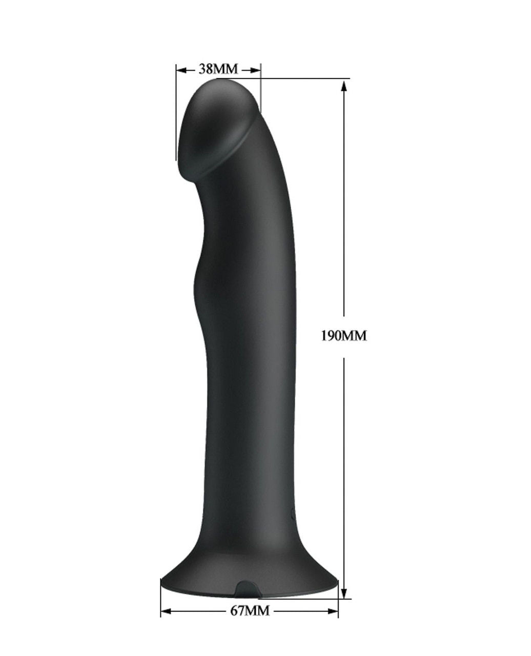 Pretty Love Murray Black 7.5" Dildo with 12 Modes Secondary image