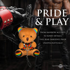Pride Bear Keychain with Rainbow Ears – Plush Bag and Key Accessory > Novelties > Gag Gifts
