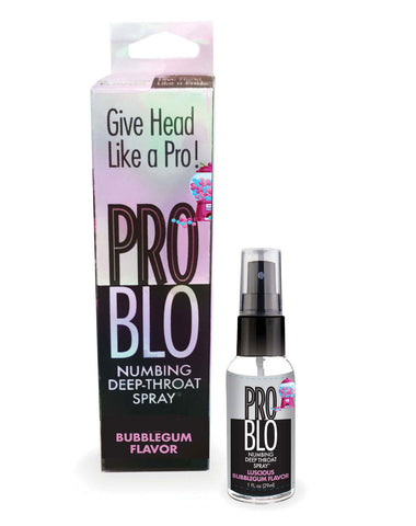 ProBlo Deep Throat Spray 30 ml - Bubblegum Flavored Numbing Spray Oral Gels & Sprays