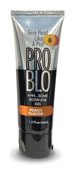 ProBlo Oral Pleasure Gel Peach Flavoured Blowjob Gel 29ml Tube > Lube > Oral Gels & Sprays