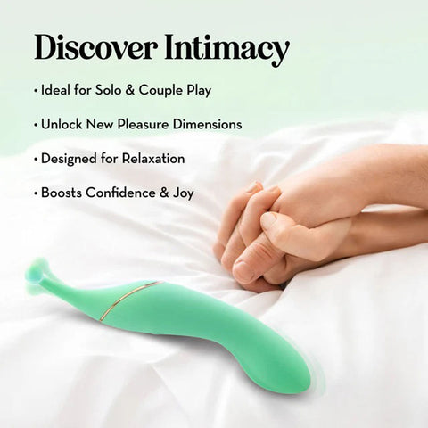 Blush Collection Stella Dual Ended Green Adult Intimacy Wand Vibrators - G Spot