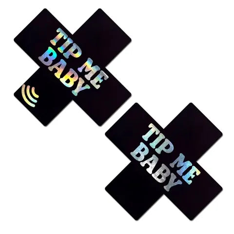 Tip Me Baby Smart NFC Pasties In Black or Pink Black > Clothes > Pasties