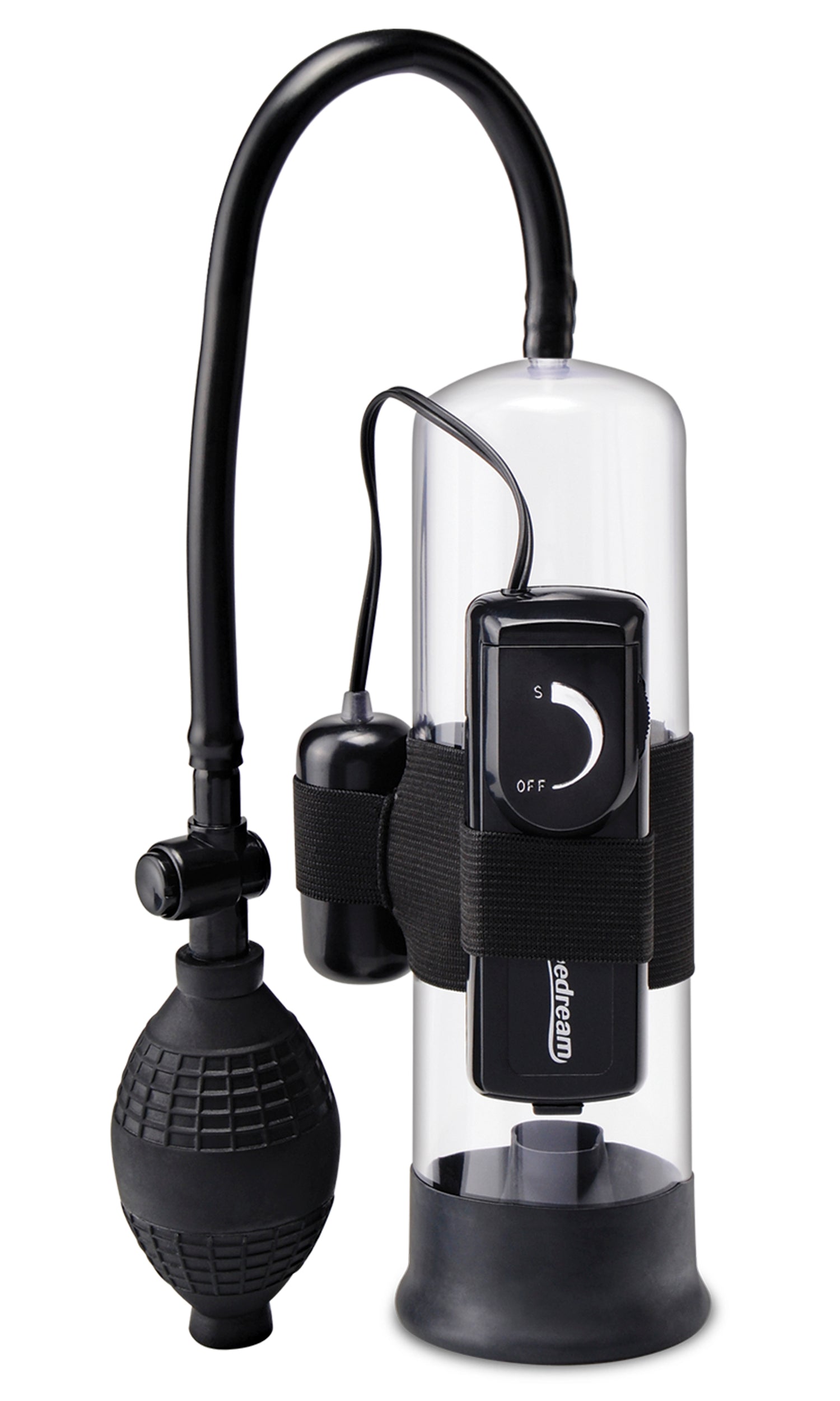 Pump Worx Beginner Vibrating Penis Pump Clear Black Pumps