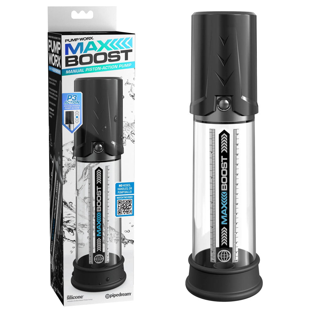 Pump Worx Max Boost – 7 Inch Insertable Penis Pump with Vacuum Pressure Technology > Pumps > Penis Pumps Electric