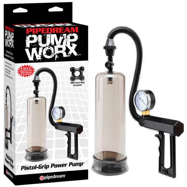 Pump Worx Pistol-Grip Power Pump - Penis Pump with Gauge