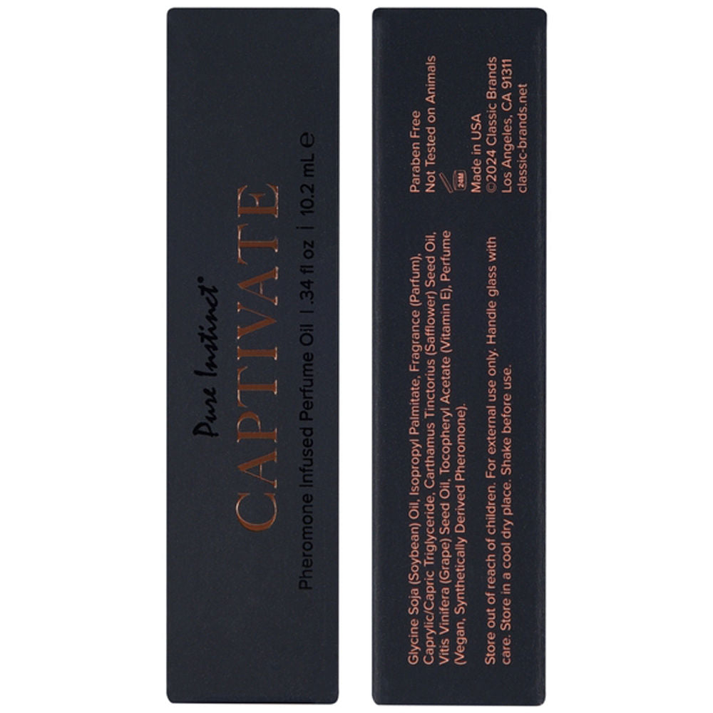 Pure Instinct Captivate Pheromone Perfume Oil 10ml Bottle > Essentials > Aphrodisiacs