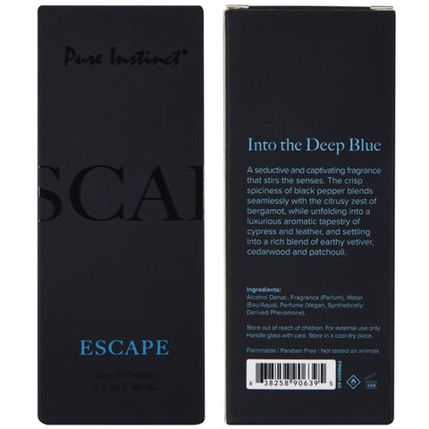 Pure Instinct Escape Pheromone Eau De Parfum 2 oz Fragrance Perfume Spray