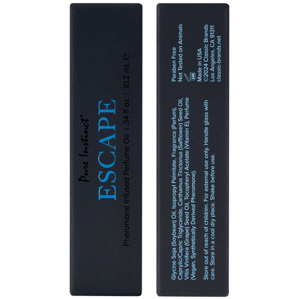 Pure Instinct Pheromone Perfume Oil Escape Scent 10ml > Essentials > Aphrodisiacs