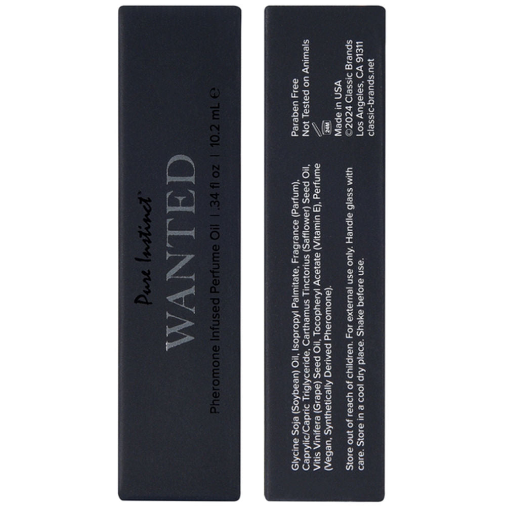 Pure Instinct Wanted Pheromone Perfume Oil 10ml Scent Perfume Spray
