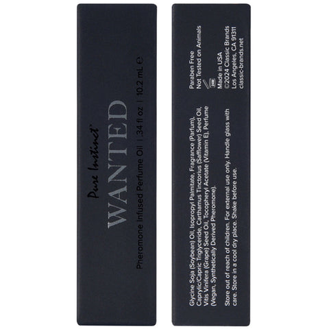 Pure Instinct Wanted Pheromone Perfume Oil 10ml Scent Perfume Spray